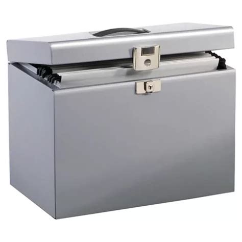 a4 metal box file silver|metal filing box aldi.